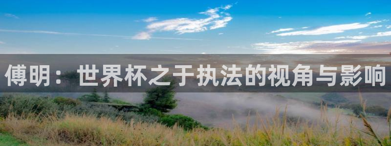 2026年世界杯：傅明：世界杯之于执法的视角与影响